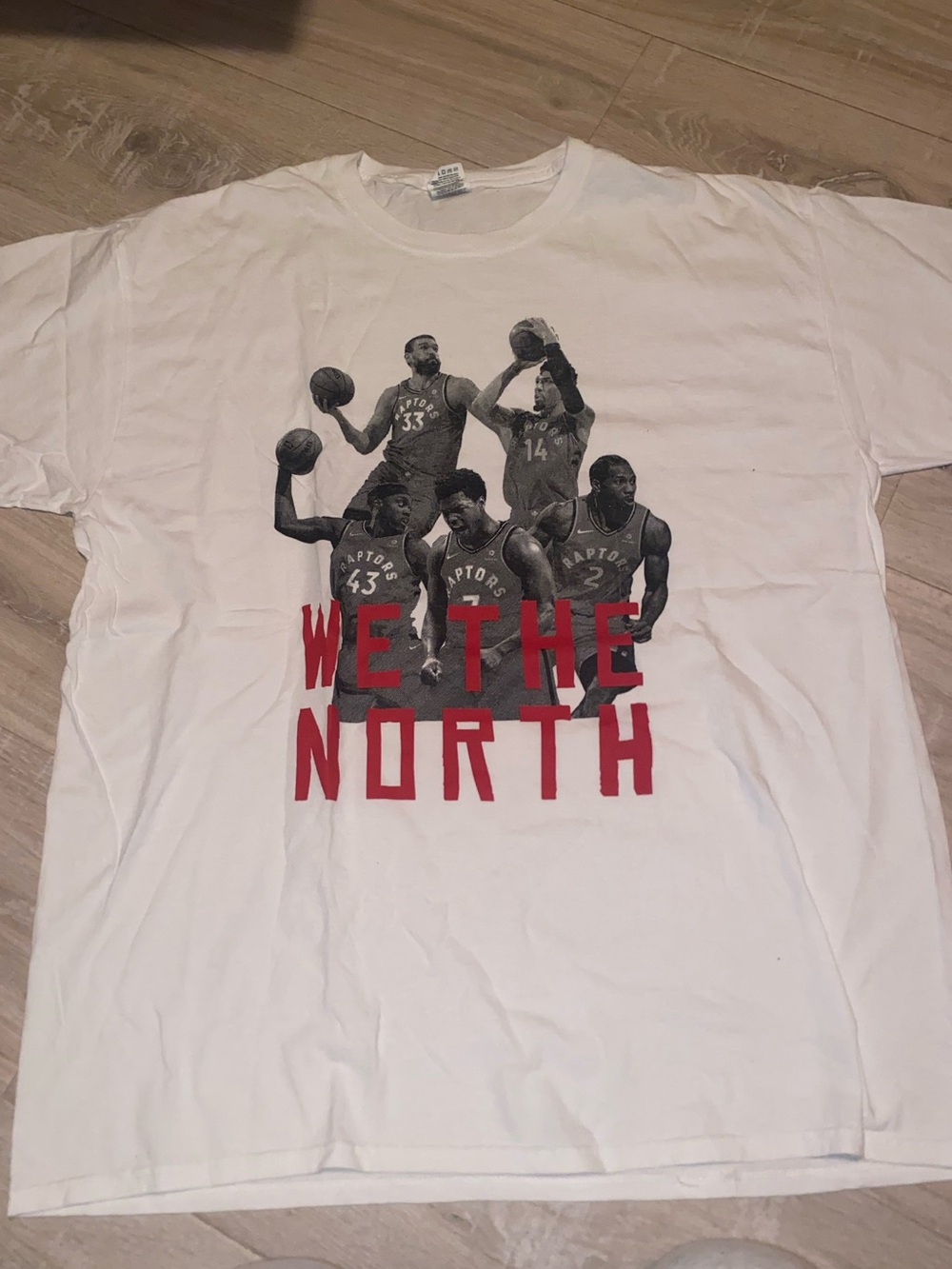 Fruit of the Loom Toronto Raptors NBA "We The North" Graphic T-Shirt White XL